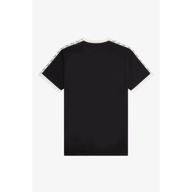 Fred Perry Ανδρικό T-Shirt Taped Ringer T-Shirt M4620-102 Μαύρο