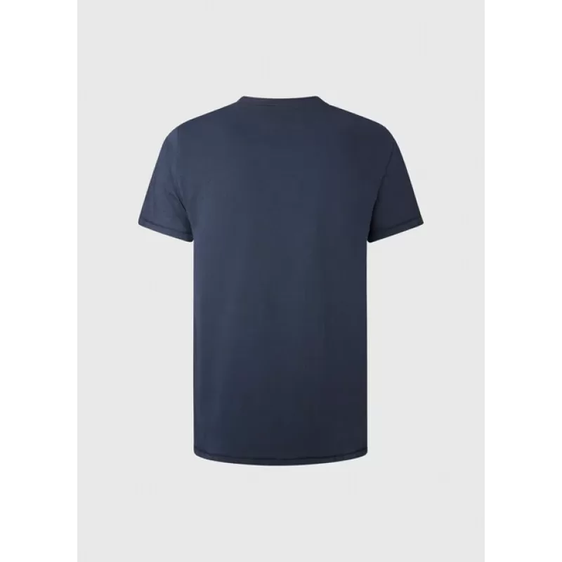 Pepe Jeans Ανδρικό T-shirt Shelby PM508492-594 Μπλε