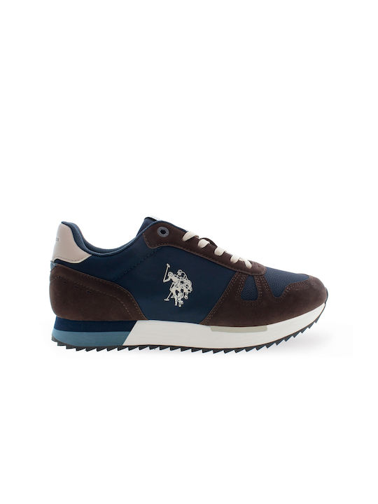 U.S. Polo Assn. Ανδρικά Παπούτσια Sneakers BALTY001-DBL-DBR02 Μπλε Μπλε