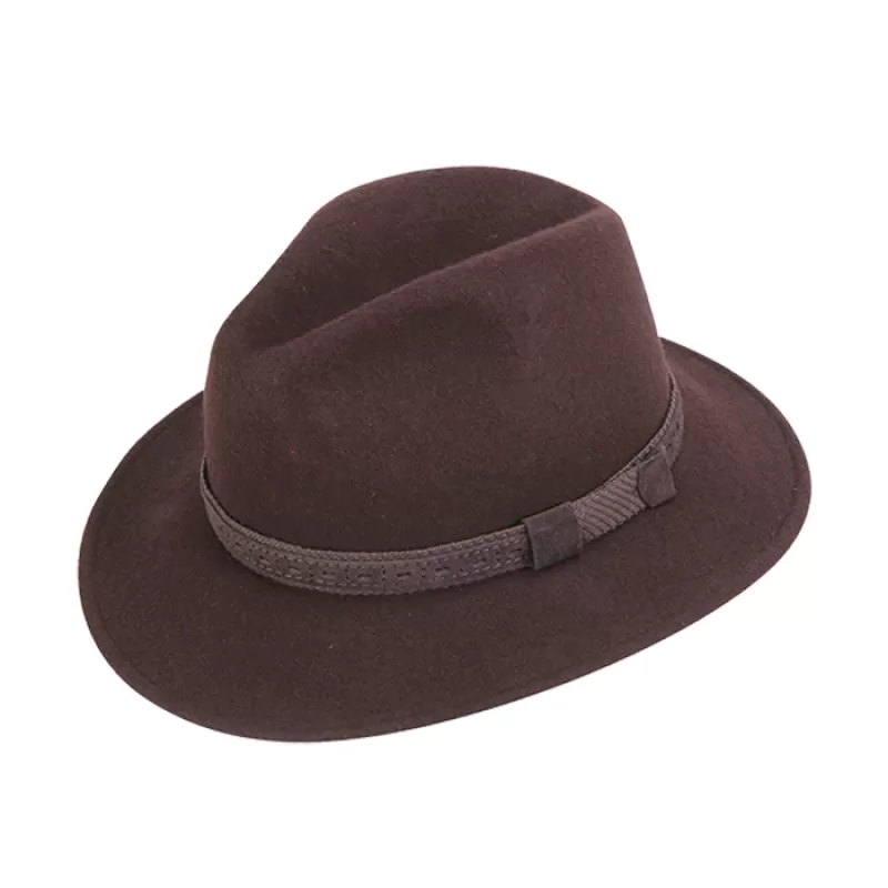 Καπέλο Unisex Rentzo Fedora Hat You® CF0040-Καφέ