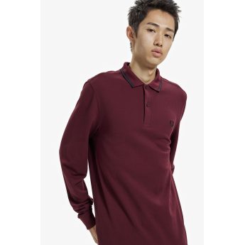 Fred Perry Polo Μακρυμάνικο Ανδρικό The Fred Perry Shirt M3636-597 Μπορντό