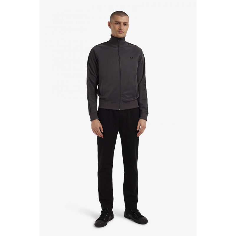 Fred Perry Ανδρική Ζακέτα Contrast Taped Track Jacket J4621-Q53 Γκρι