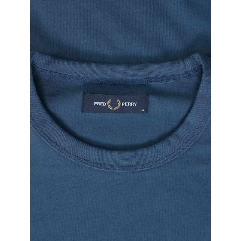 Fred Perry Ανδρικό T-Shirt Contrast Tape Ringer T-shirt M4613-R21 Μαύρο
