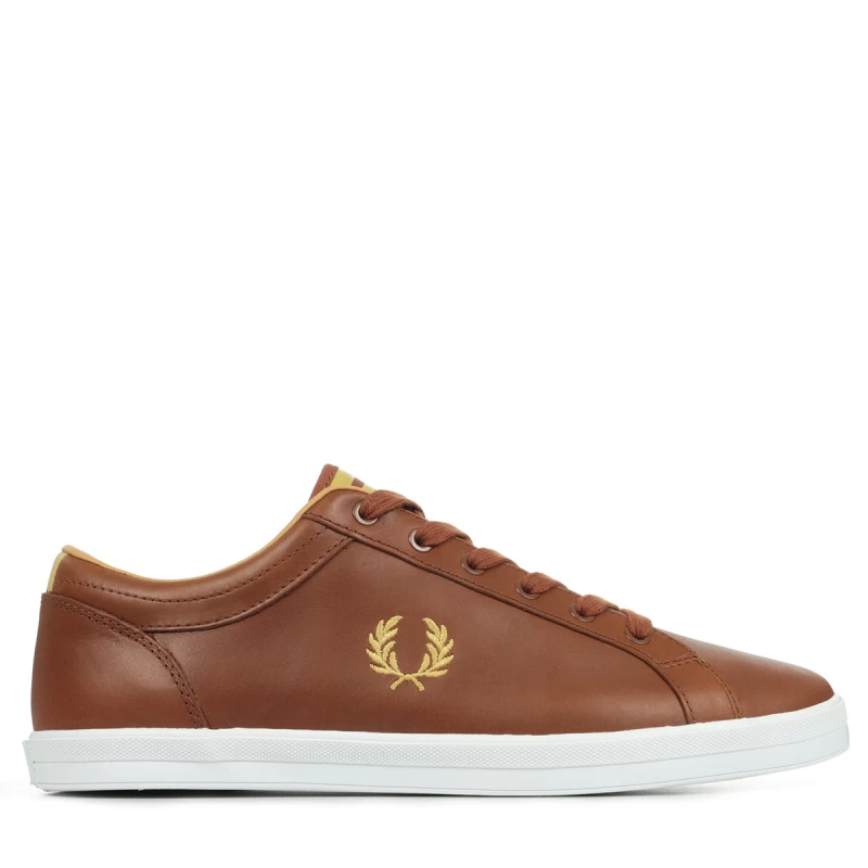 Fred Perry Ανδρικό Δερμάτινο Sneaker Baseline Leather B4330-C55 Tan Ταμπά