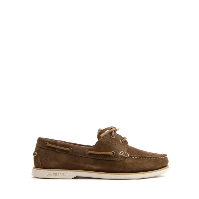 Lumberjack Δερμάτινα Ανδρικά Boat Shoes Suede SM07804007A04-CE001 Καφέ