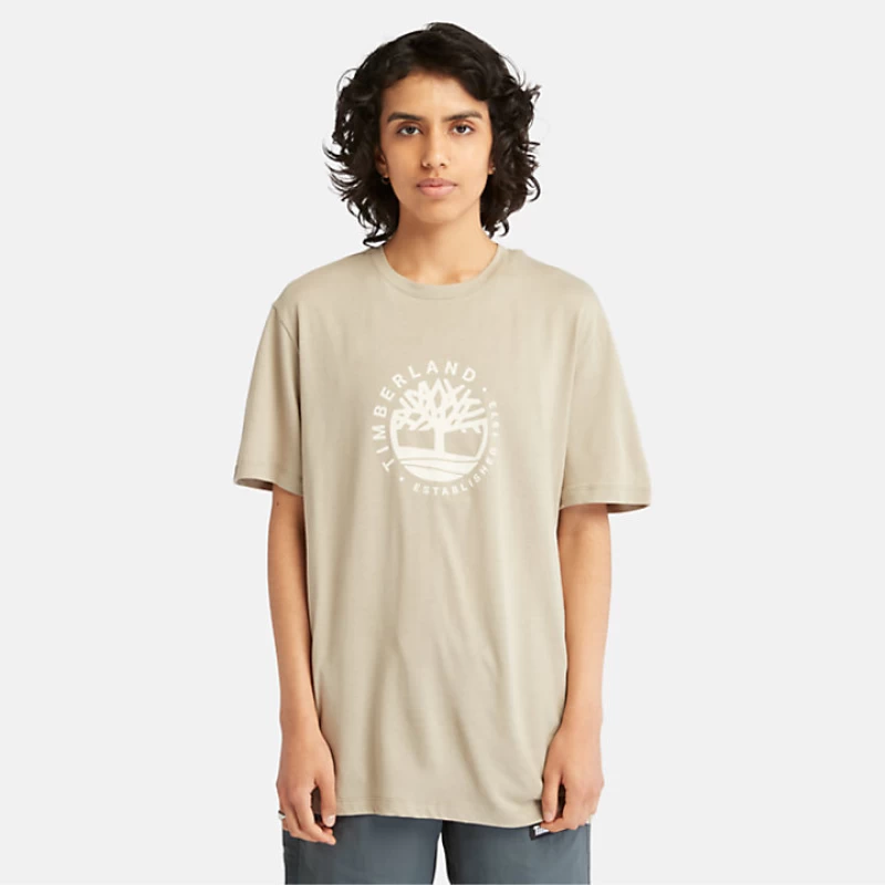 Timberland Ανδρικό T-Shirt SS Refibra Logo Graphic Tee A65XSDH5 Πράσινο