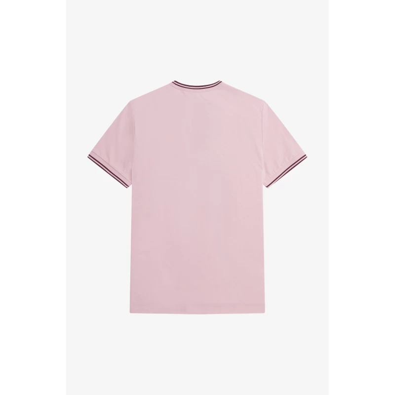 Fred Perry Ανδρική Μπλούζα Τ-Shirt Twin Tipped M1588-R51 Ροζ