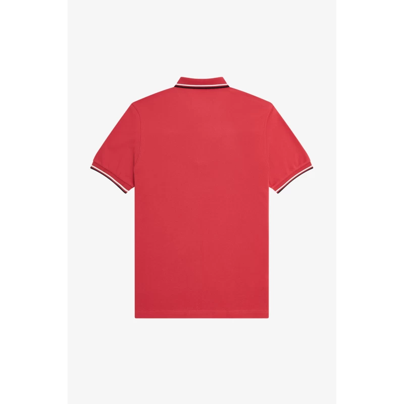 Fred Perry Ανδρική Μπλούζα Twin Tipped Polo M3600-R68 Κοραλί