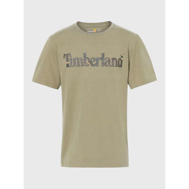 Timberland Ανδρική Μπλούζα T-Shirt SS Linear Camo Tee A68N1-590 Χακί