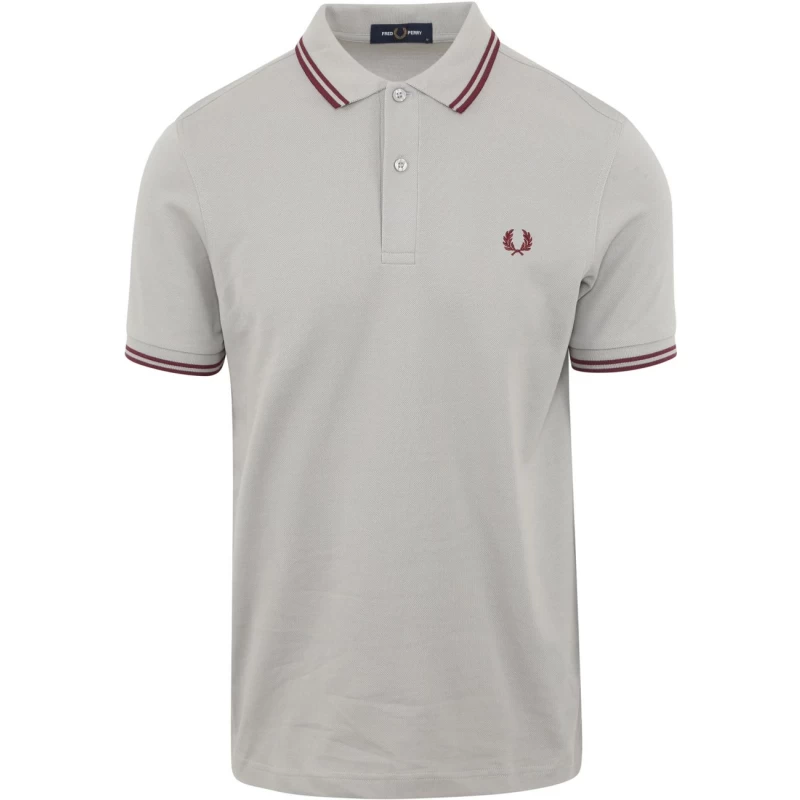 Fred Perry Ανδρική Μπλούζα Twin Tipped Polo M3600-181 Γκρι