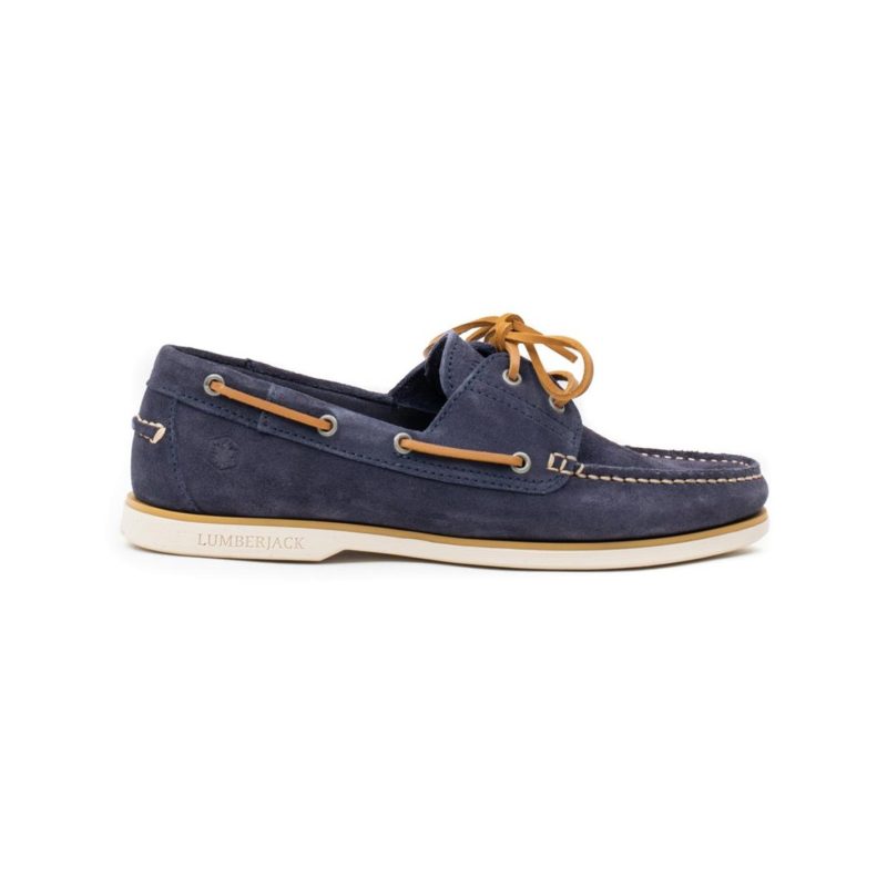 Lumberjack Δερμάτινα Ανδρικά Boat Shoes Suede SM07804007A04-CC010 Μπλε