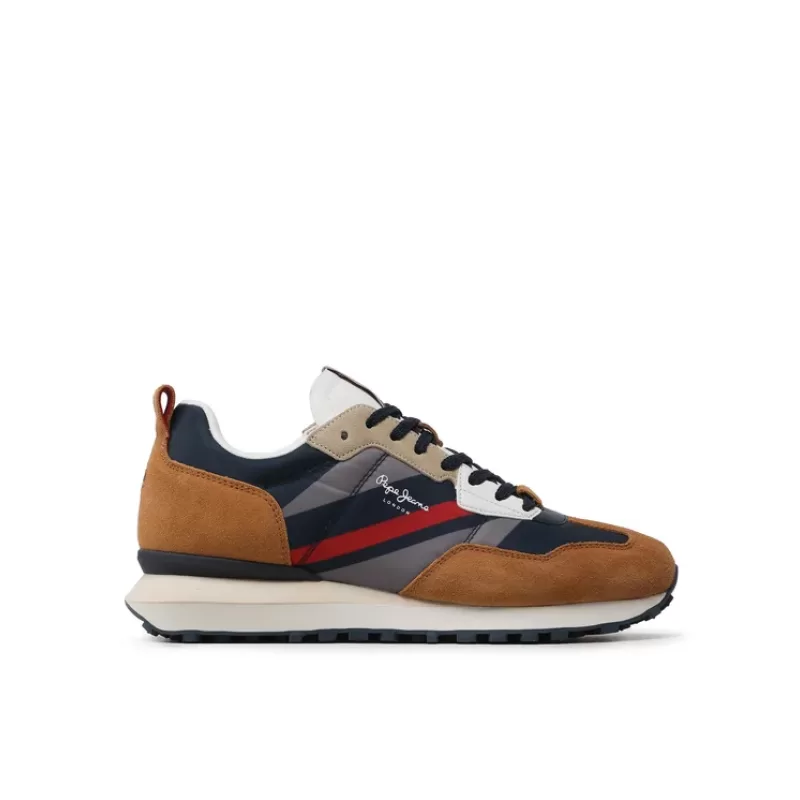 Pepe Jeans Ανδρικά Sneakers Foster Man Print SS23-859 Καφέ