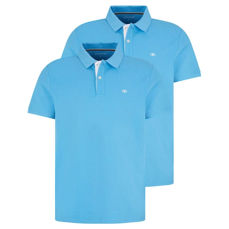 Ανδρική Μπλούζα Polo Κοντομάνικη Tom Tailor 1031006-18395 Τυρκουάζ