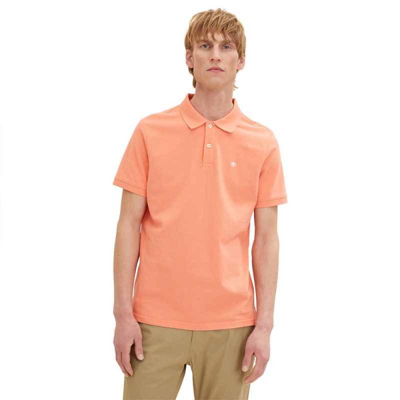 Ανδρική Μπλούζα Polo Κοντομάνικη Tom Tailor 1031006-10926 Πορτοκαλί