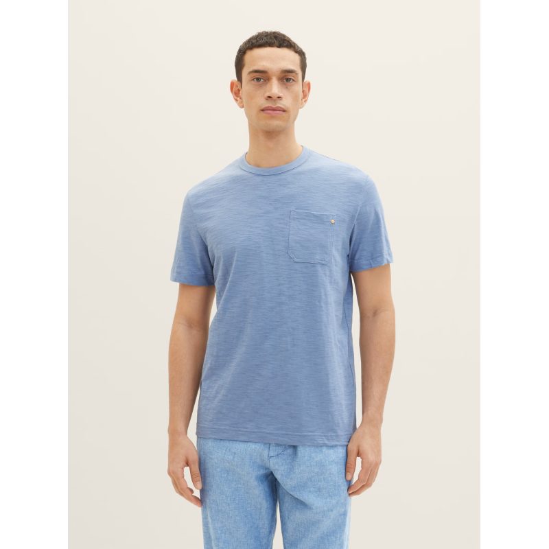 Tom Tailor Ανδρικό Basic Crewneck T-shirt 1035615-12364 Μπλε