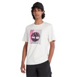 Timberland Ανδρική Μπλούζα T-Shirt SS Logo Graphic Tee A663S-CM9 Εκρού