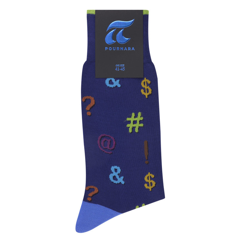 Pournara Ανδρικές Κάλτσες One Size Χωρίς Ραφές 3700-01 Μπλε