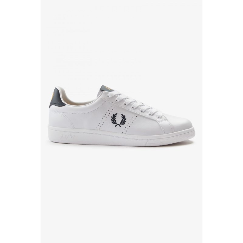 Fred Perry Ανδρικό Δερμάτινο Sneaker Leather B8321-200 Λευκό