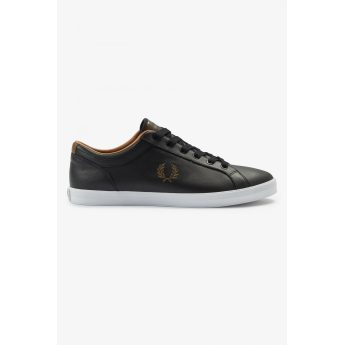 Fred Perry Ανδρικό Δερμάτινο Sneaker Baseline Leather B4330-102 Μαύρο