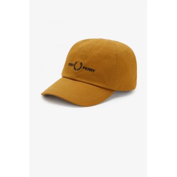 Fred Perry Unisex Graphic Branding Twill Cap HW4630-644 Καφέ