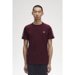 Fred Perry Ανδρικό T-shirt Contrast Tape Ringer M4613-597 Μπορντό