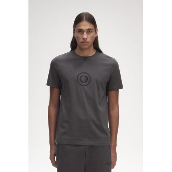 Fred Perry Ανδρική Μπλούζα Circle Branding T-Shirt M5630-G85 Γκρι