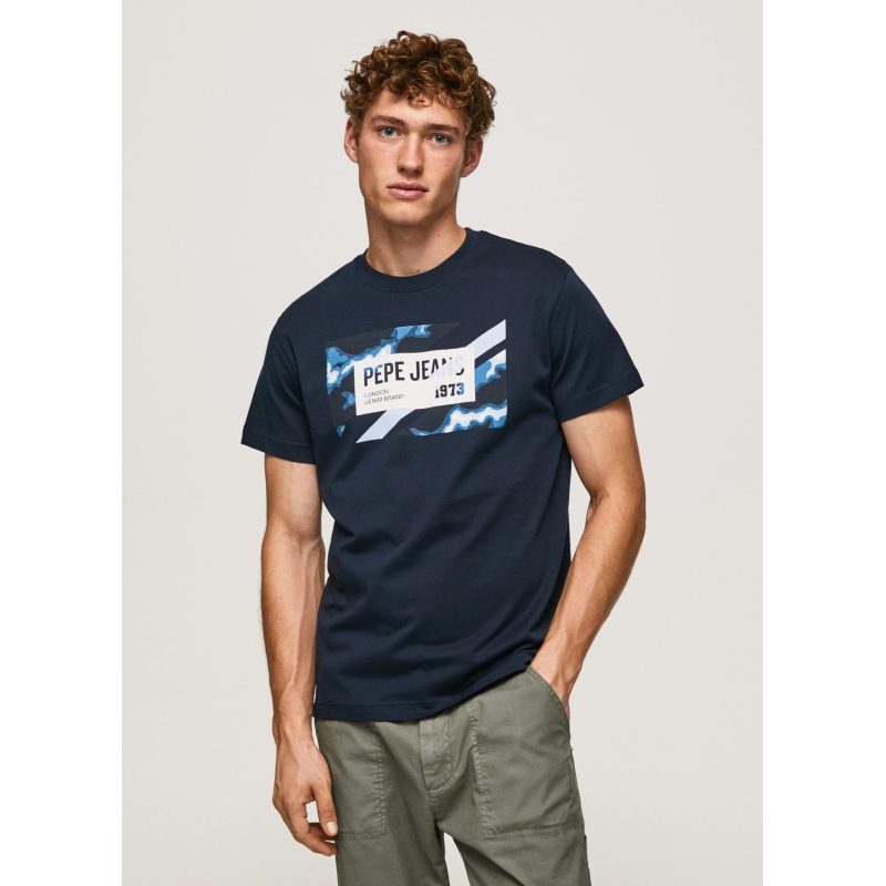 Pepe Jeans Rederick Ανδρικό T-shirt PM508685-594 Μπλέ