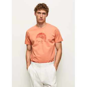 Pepe Jeans Ανδρική Μπλούζα Richmond T-shirt PM508698-145 Πορτοκαλί