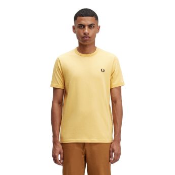 Fred Perry Ανδρική Μπλούζα Ringer T-Shirt M3519-P95 Κίτρινο