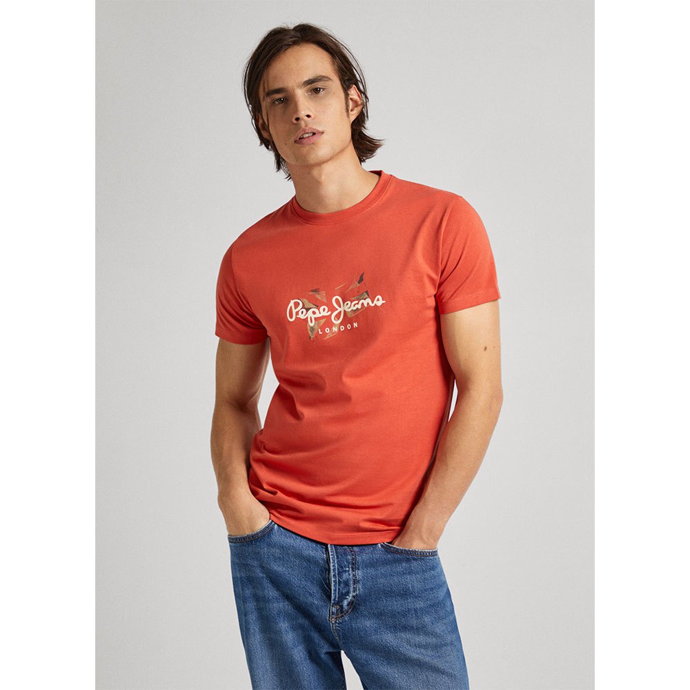 Pepe Jeans Ανδρική Μπλούζα Count T-Shirt PM509208-165 Πορτοκαλί