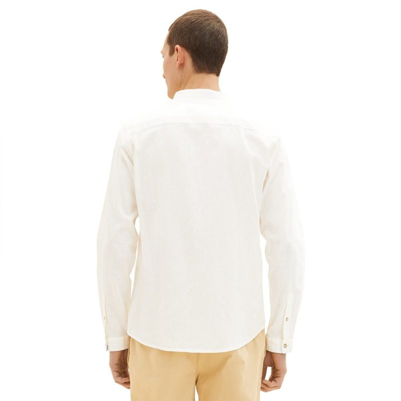 tom tailor cotton linen 1034903 πουκάμισο 1 tobros.gr