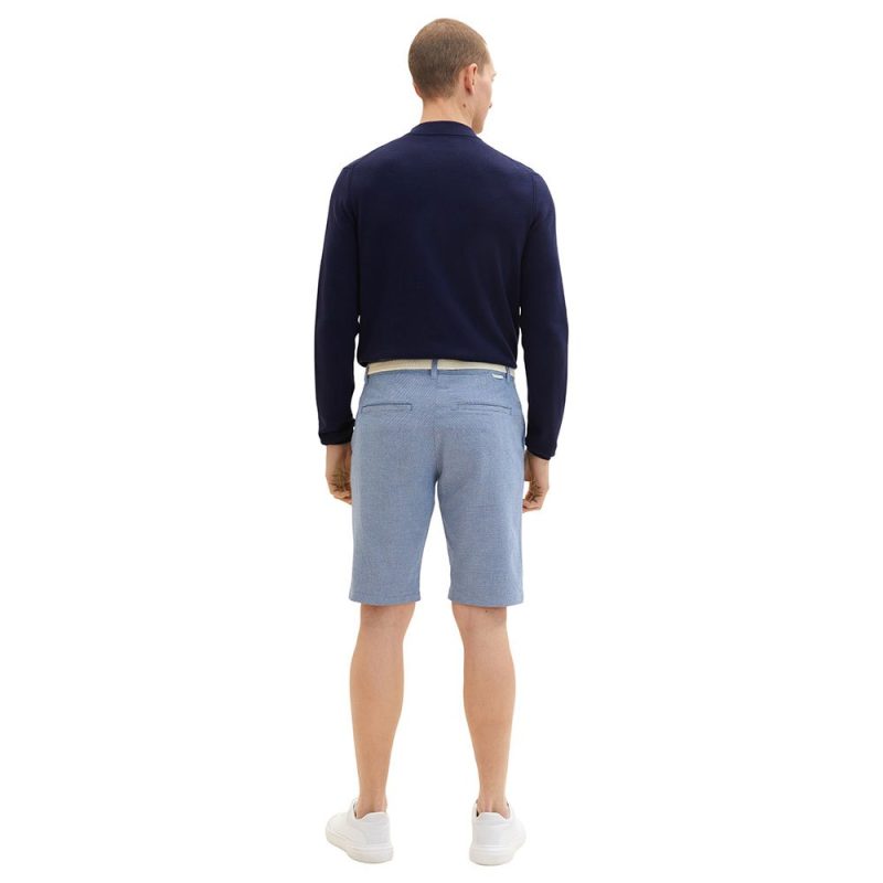 tom tailor slim chino with belt 1035041 shorts 1 tobros.gr