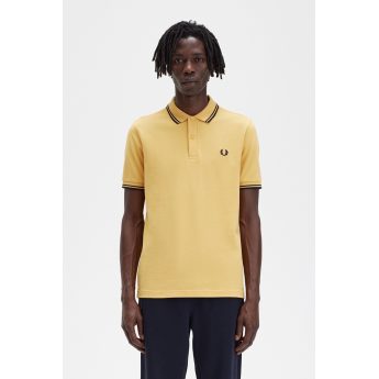 Fred Perry Ανδρική Μπλούζα Twin Tipped Polo M3600-P95 Πορτοκαλί
