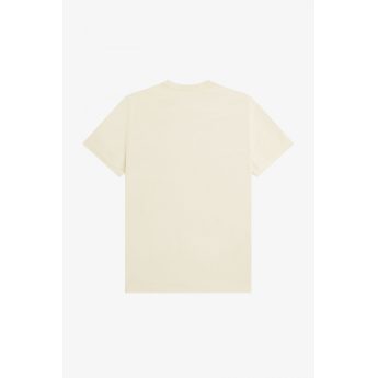 Fred Perry Ανδρική Μπλούζα Embroidered T-Shirt M4580-560 Εκρού