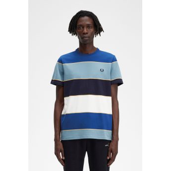 Fred Perry Ανδρικό T-Shirt Bold Stripe M5608-N11 Ash Blue