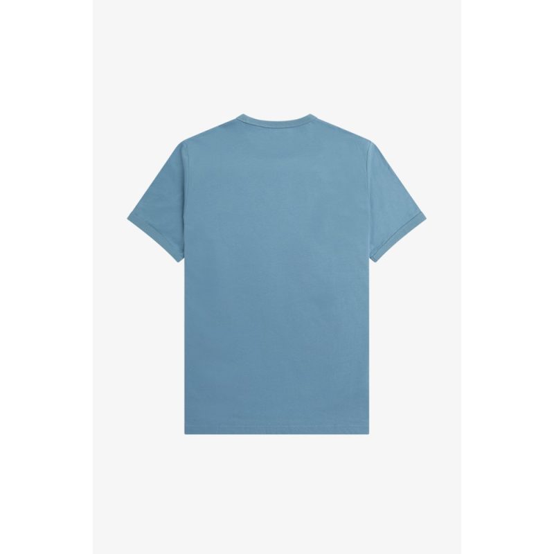 fred perry t shirt m3519 ringer s13 ash blue t shirt e polo 1 tobros.gr