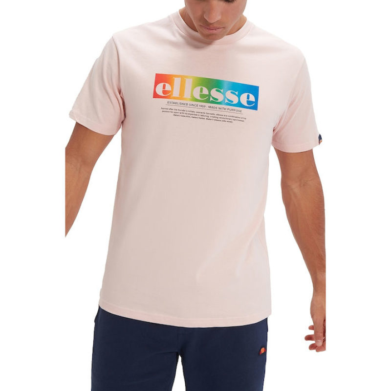 Ellesse Ανδρικό T-Shirt Allegrio Tee SHR17634-800 Ροζ