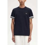 Fred Perry Ανδρικό Bold Tipped Piqué T-Shirt M5609-608 Μπλε Σκούρο