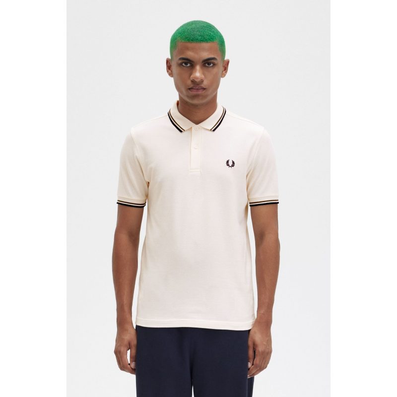 Fred Perry Ανδρική Μπλούζα Twin Tipped Polo M3600-R33 Ροζ