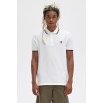 Fred Perry Ανδρική Μπλούζα Twin Tipped Polo M3600-S04 Λευκό