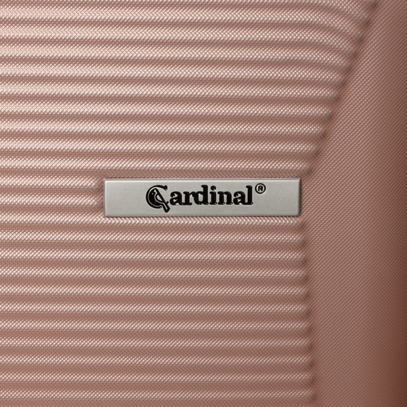 Βαλίτσα trolley Cardinal μεσαία 2009/60cm ροζ χρυσό