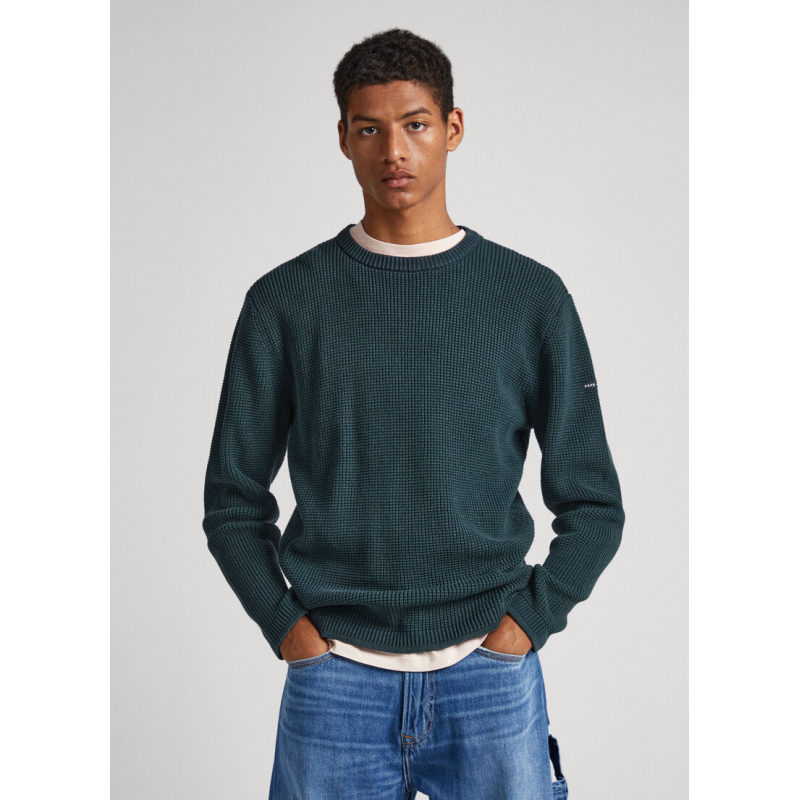 Pepe Jeans Ανδρικό Πουλόβερ Dean Crew Neck Sweatshirt PM702359-692 Πράσινο