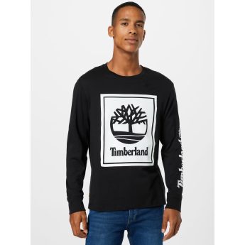 Timberland Ανδρική Μπλούζα Μακρυμάνικη LS Stack Logo Tee TB0A2CMK-N92 Μαύρο