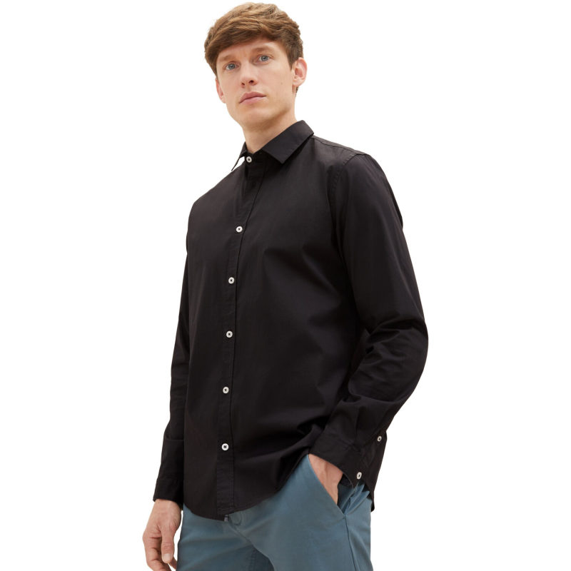 tom tailor hemd mit kentkragen 1037435 29999 black 1 tobros.gr