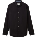 Tom Tailor Ανδρικό Πουκάμισο Stretch Poplin Shirt 1037435-29999 Μαύρο