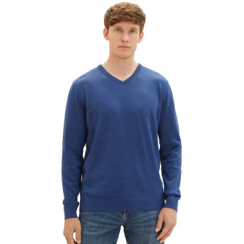Tom Tailor Ανδρικό Πλεκτό Basic V-Neck Sweater 1027665-32618 Ραφ