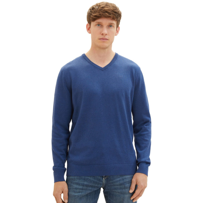 Tom Tailor Ανδρικό Πλεκτό Basic V-Neck Sweater 1027665-32618 Ραφ