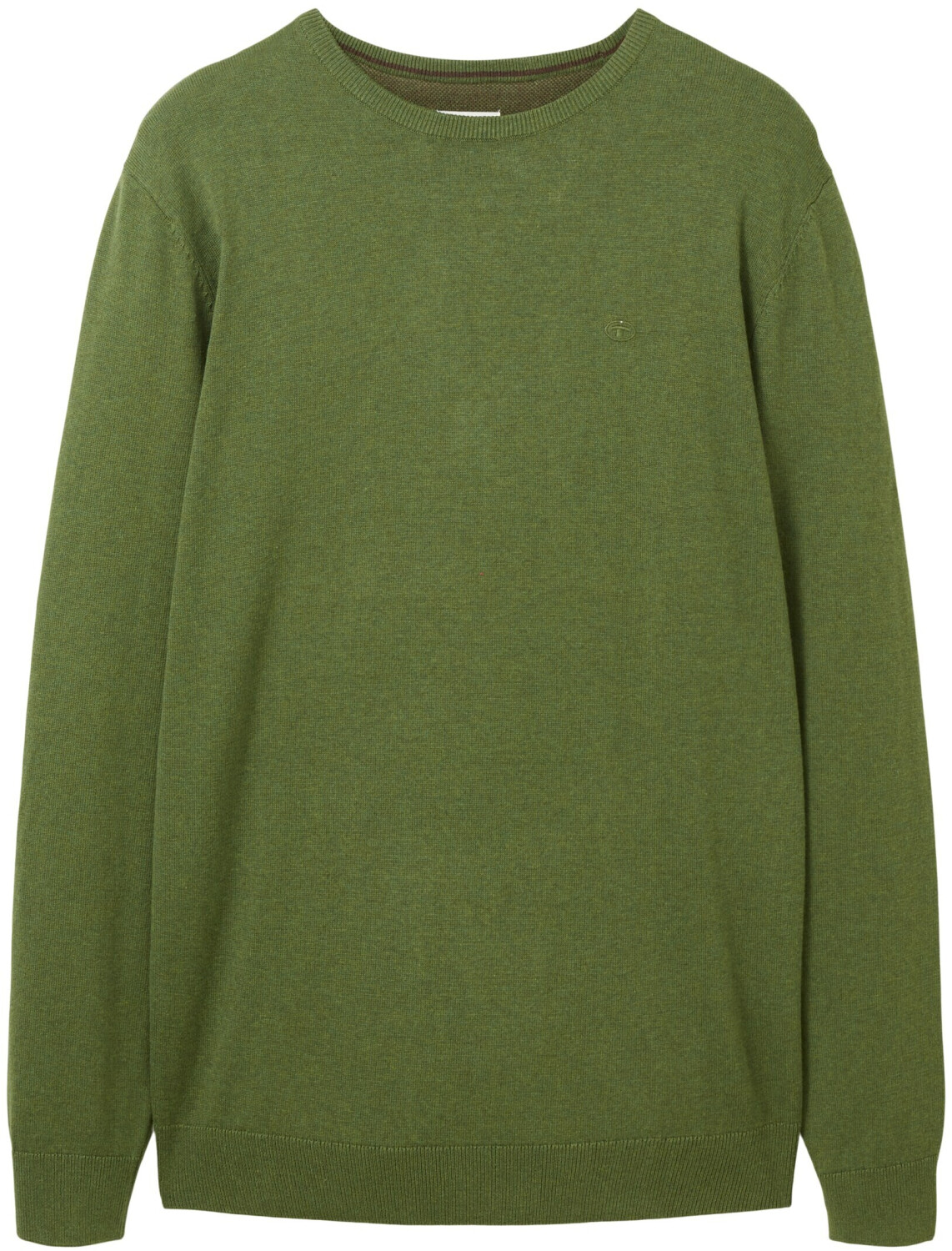 tom tailor melierter strickpullover 1027661 32719 warm green melange tobros.gr