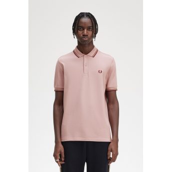 Fred Perry Ανδρική Μπλούζα Twin Tipped Polo M3600-S51 Ροζ