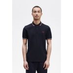 Fred Perry Ανδρική Μπλούζα Twin Tipped Polo M3600-T55 Μπλε